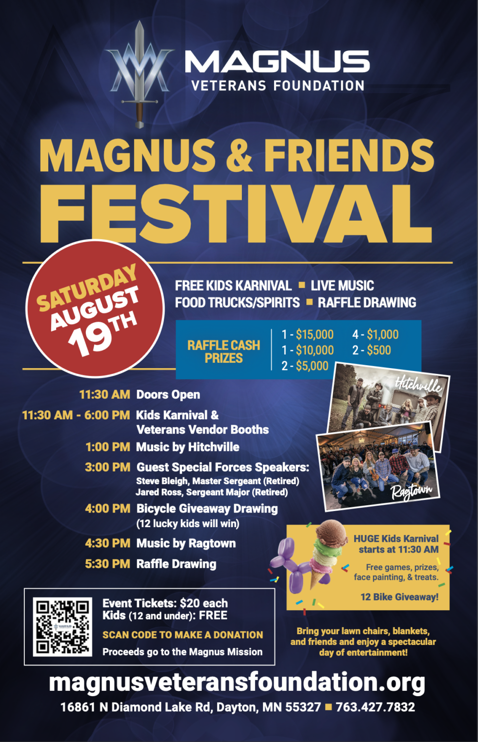 Magnus and Friends Festival Day One 2023 Magnus Veterans Foundation