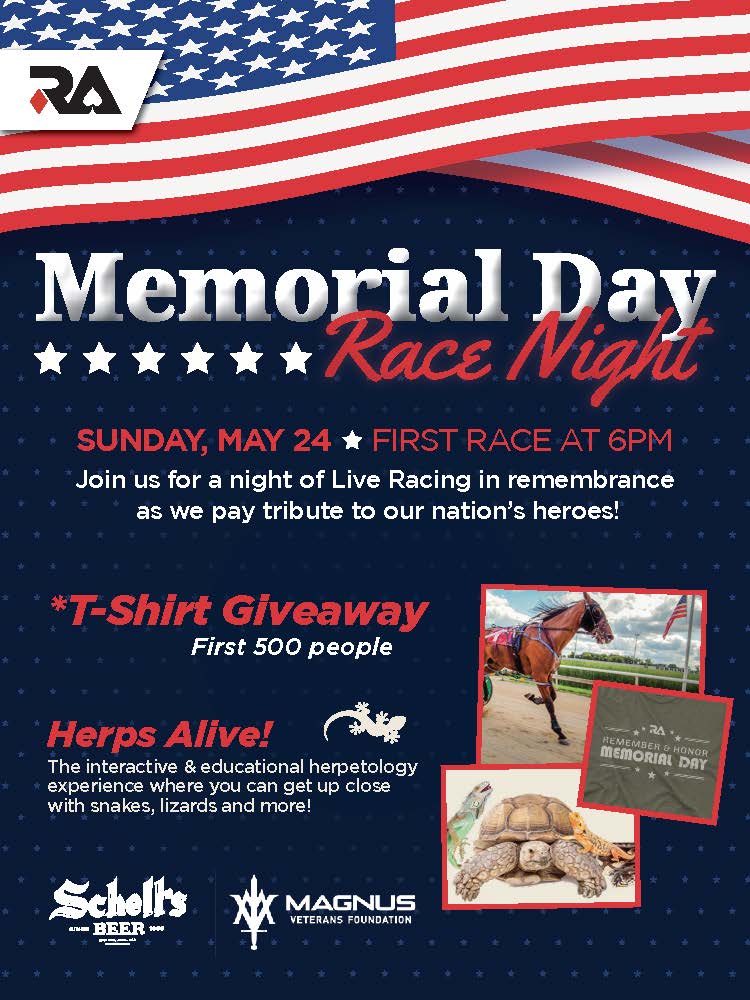 Running Aces Memorial Day Race Night Flyer Front