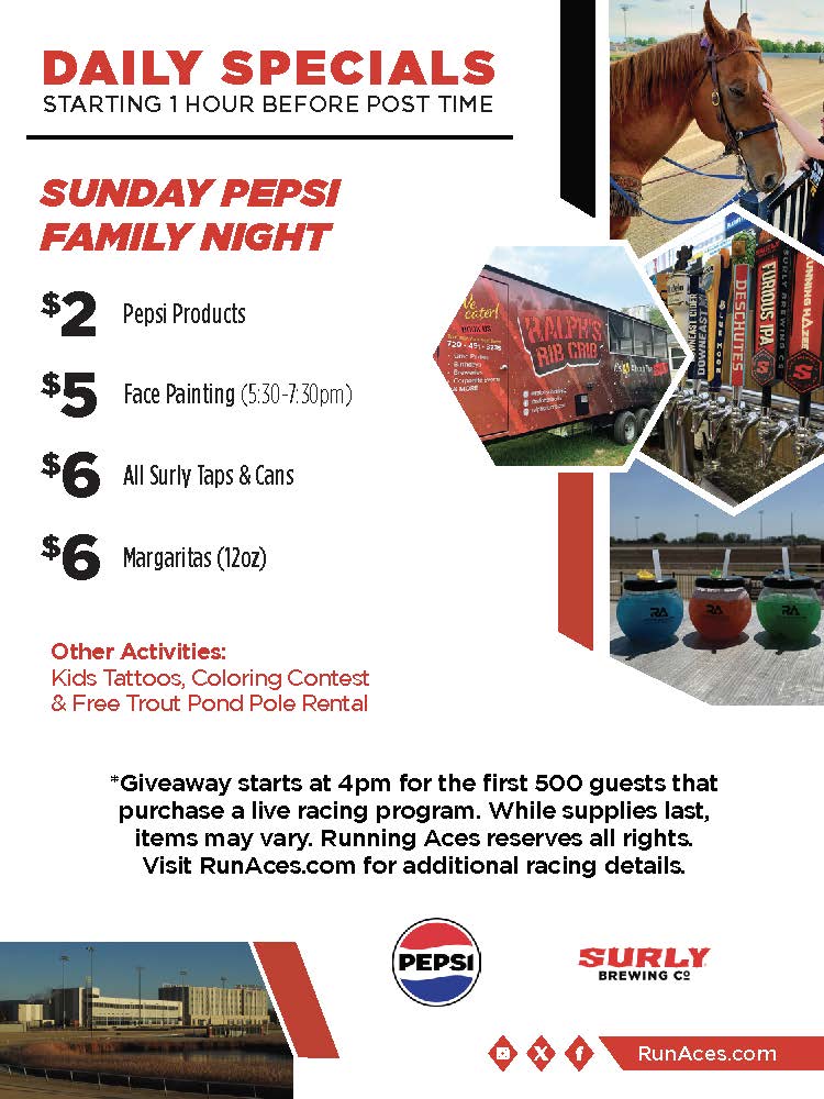 Running Aces Memorial Day Race Night Flyer Back