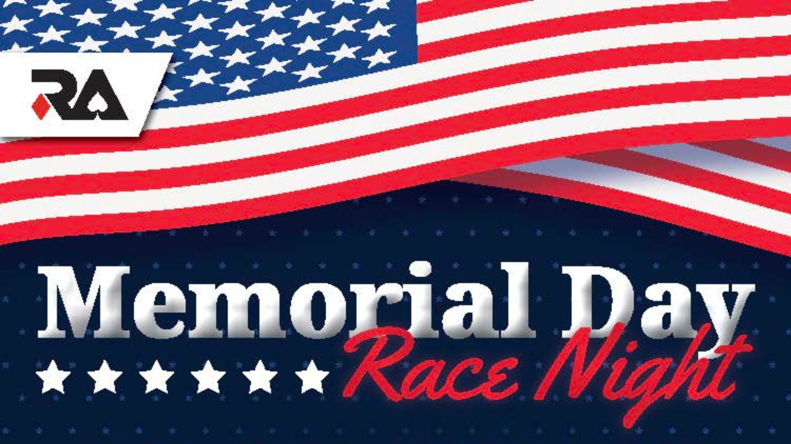 Running Aces Memorial Day Race Night Visual